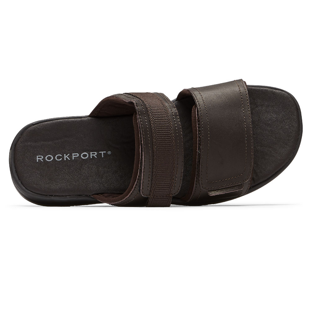 Rockport Slides For Mens Brown - Lucky Bay Dress - FP7250463